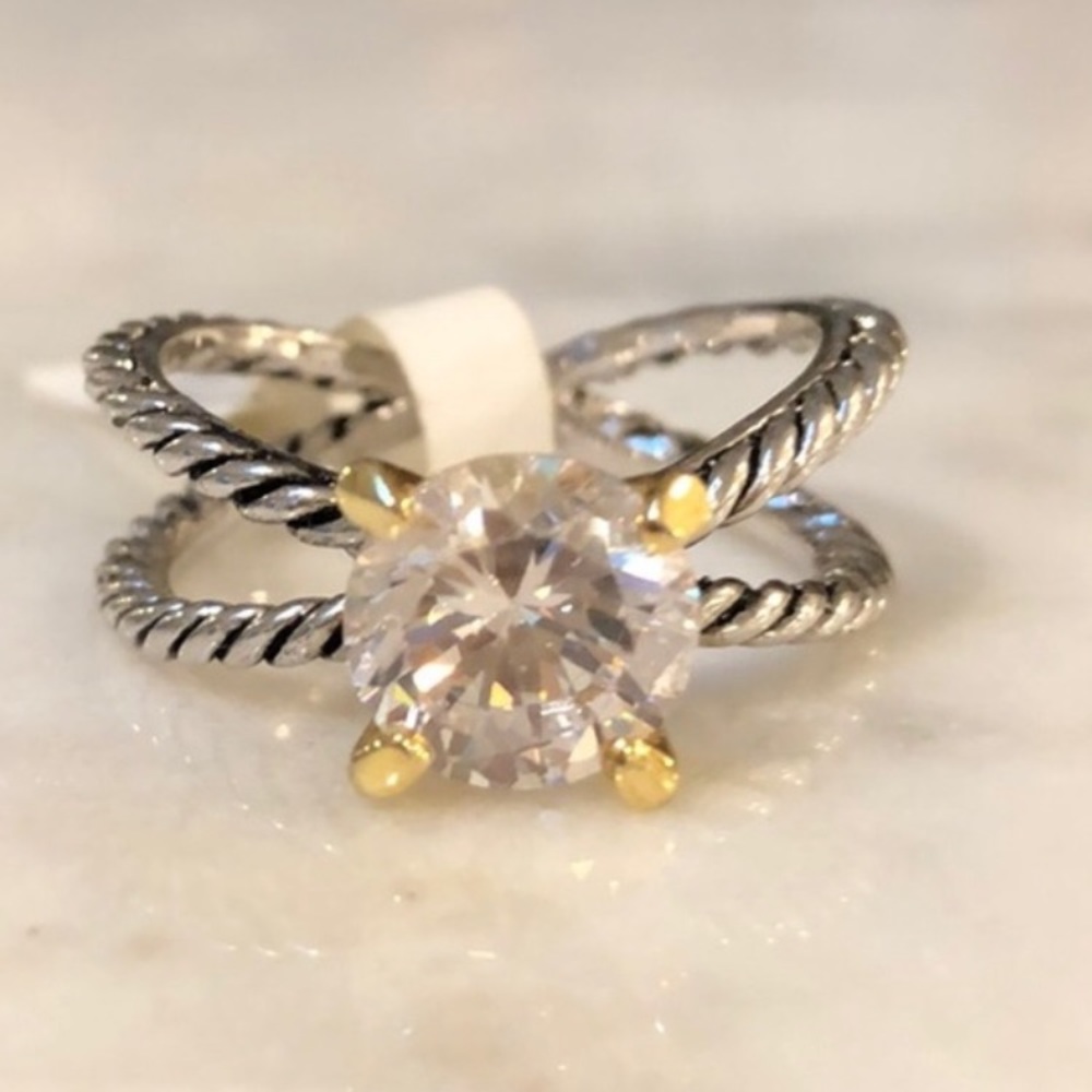New luxury simulated diamonds weddings ring